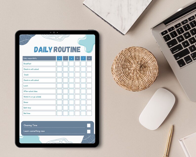 Daily Routine Tracker | Daily Planner | Plan Your Day | Productivity ...