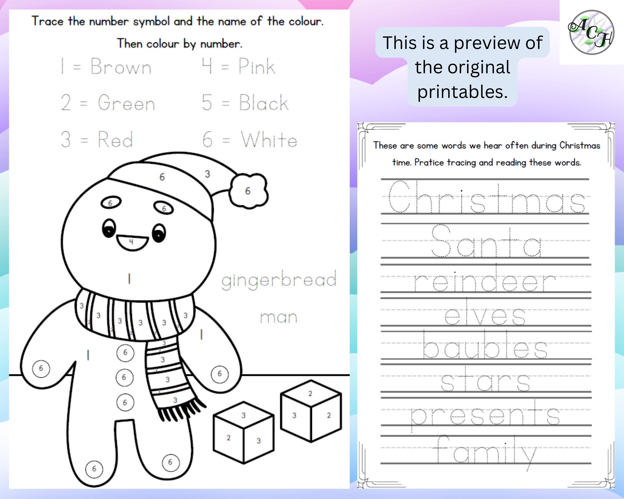 Christmas Activity Packs for Kids Pack 1 A4 - Etsy