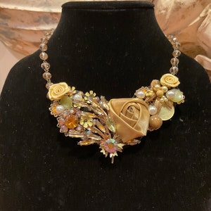 Unique Beaded Statement Necklace