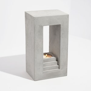 Concrete Candle Tealight holder Handcrafted Unique Candle Holder Minimalistic Home Decor image 1