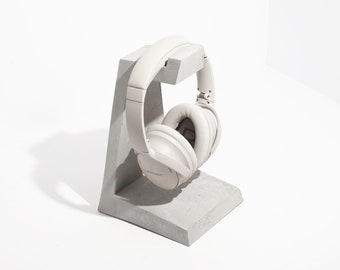 Concrete Headphone Holder Stand - Office Decor Head phone Holder - Minimalistic Home Decor