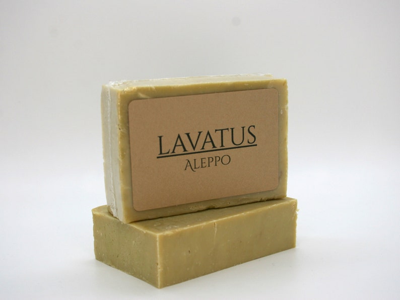 Handmade Aleppo Soap Eco-Friendly Soap Olive Oil Soap Palm Free Artisan Soap Sensitive Skin Soap Moisturizing Soap image 1