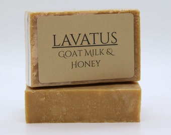 Handmade Goat Milk & Honey Soap | Goat Milk Soap | Olive Oil Soap | Palm Free | Sensitive Skin Soap | Organic Soap | Moisturizing Soap
