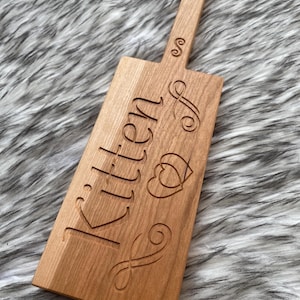 Sensual Impact Toy Kitten Play Paddle Solid Cherry Impact Paddle Handmade Wooden Adult Fun for Sensation Play and Spanking Impact Play