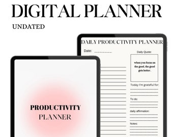 Digitale Planner | iPad-planner | Goodnotes-planner | Dagelijkse planner | Maandplanner | Productiviteitsplanner | Het meisje Planner |