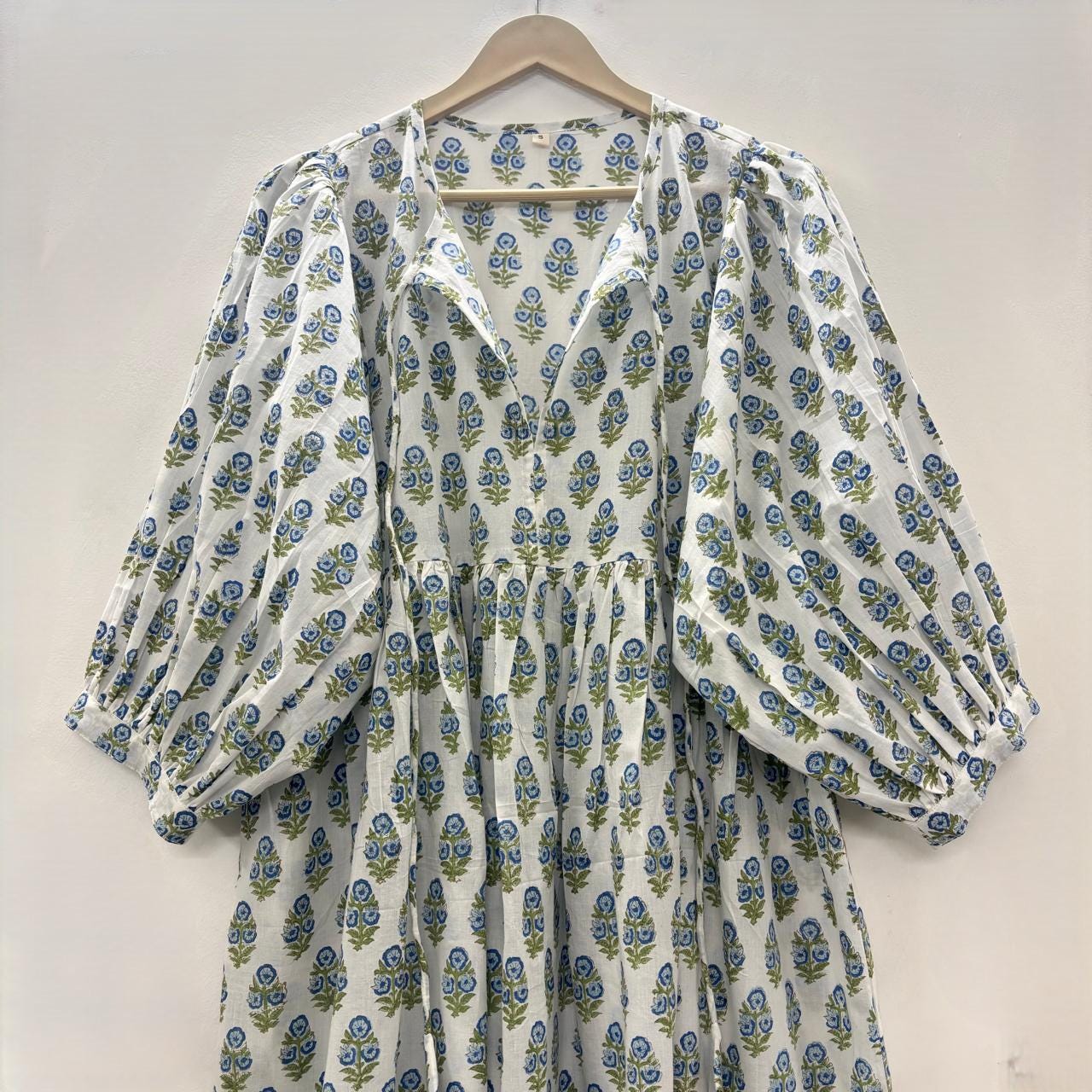 ankle length green dress Daughters of India Rooh Fully Lined Green Paisley Maxi Dress
