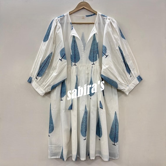 summer dress with string front Womens Lantern Sleeve V Neck Tie Drawstring Mini Dress at Amazon Women's Clothing store this is very important Antopmen Women Summer V Neck