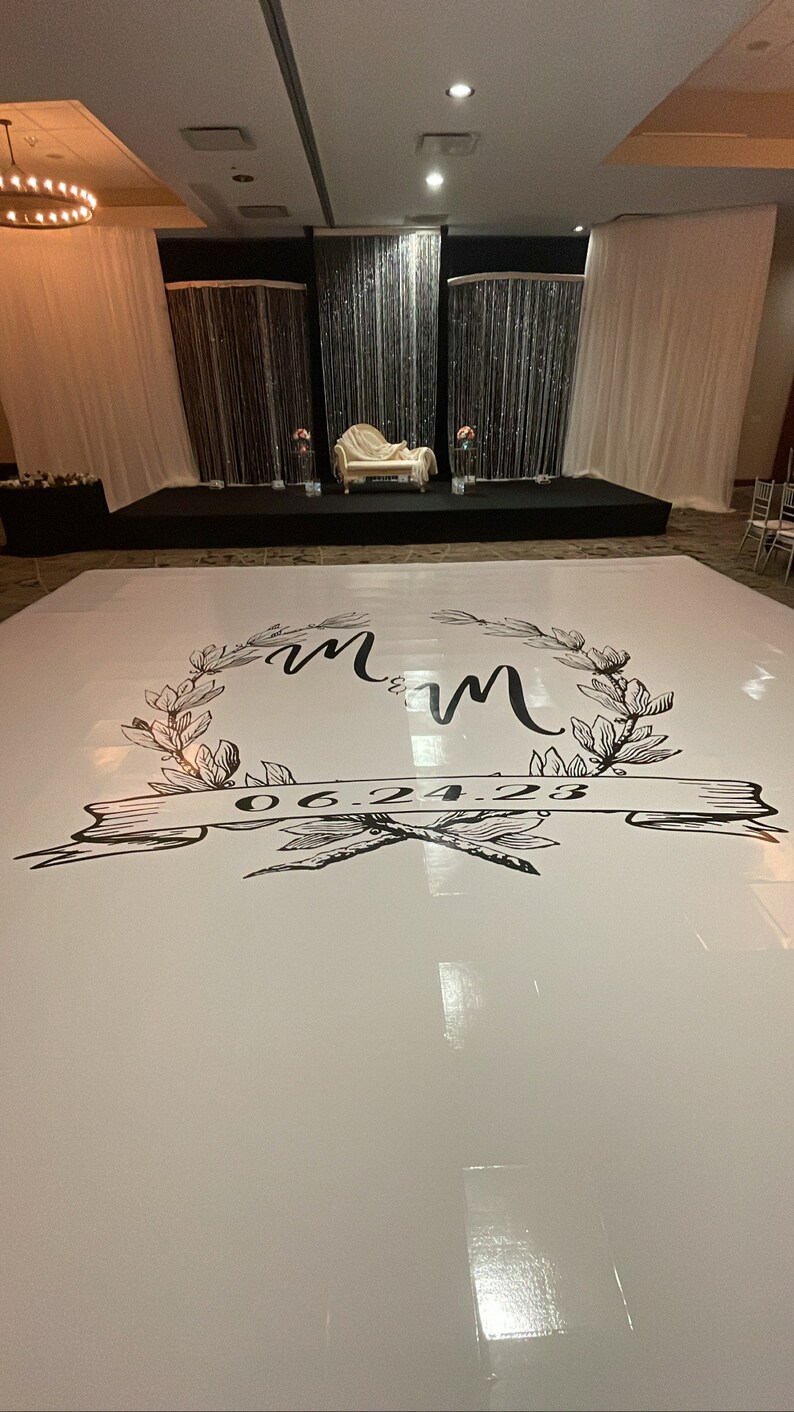 Dance Floor Wrap Vinyl Floor Wrap Wedding Dance Floor Dance Etsy