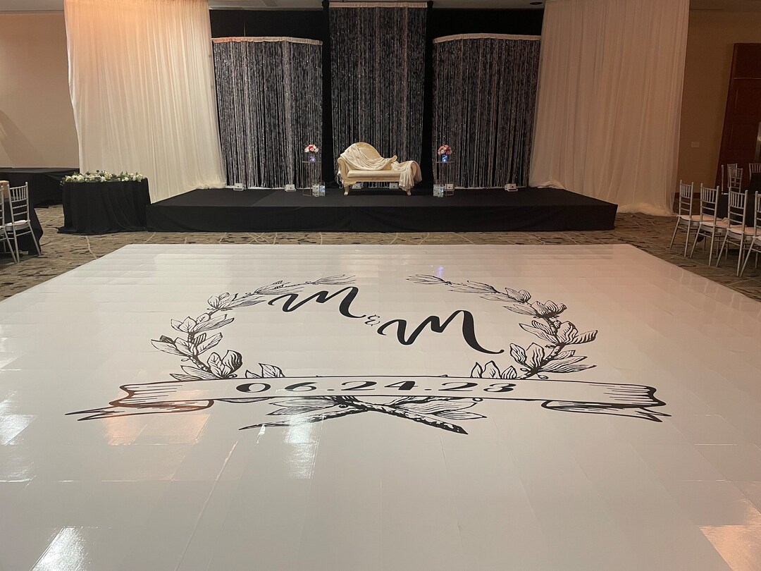 Dance Floor Wrap Vinyl Floor Wrap Wedding Dance Floor Dance Etsy