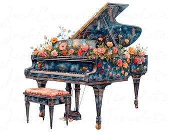 3dRose Vintage Black Piano Garden Flag – 45,7 X 68,1 Cm, Aus Polyester, Halbdurchsichtig, Musik-Motiv