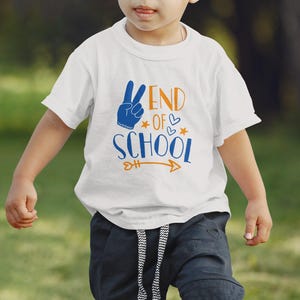 Digitaal ontwerp einde school, vredesteken schoolkunst, laatste schooldag clipart, afbeelding einde schooljaar, afdrukbare schoolkunst