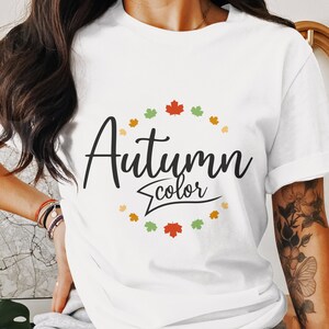 Stampa digitale a colori autunnali, arte murale autunnale, decorazioni stagionali per la casa, arte stampabile con foglie autunnali, poster con download immediato