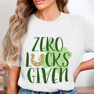 Nul geluk gezien St Patricks Day digitaal ontwerp, St Patricks Day decor, St Patricks Day clipart, nul geluk digitale print