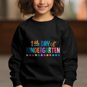 Conception numérique pour la maternelle, impression numérique colorée pour la première journée de la maternelle, décoration de la rentrée