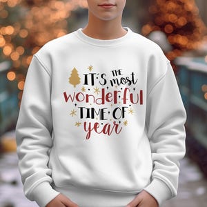 Kerst digitale SVG, het is de mooiste tijd van het jaar, afdrukbaar feestelijke vakantie, kerstgesneden bestand, vakantiedecor