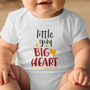 Piccolo ragazzo grande cuore, design digitale carino per San Valentino, design per San Valentino per neonato, monogramma a cuore, download immediato, clipart d'amore