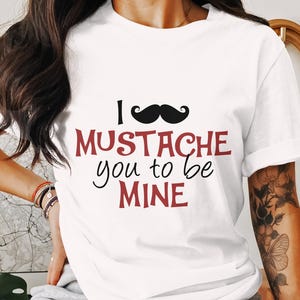 Ich Schnurrbart du sollst mein sein Druck, Valentinstag druckbare Kunst, lustige Liebe Zitat digitaler Download, romantische Wand-Dekor, Sofort Download