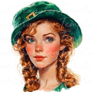 16 Leprechaun Princess Digital Art, Illustrazione di fata del bosco, Stampa della foresta incantata, Download di arte fantasy, Arte murale digitale