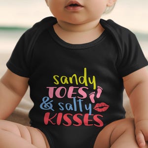Sandy Toes and Salty Kisses Summer Quote Wall Art Digital Download, Beach Theme Printable Decor, Summer Vibes Digital Art