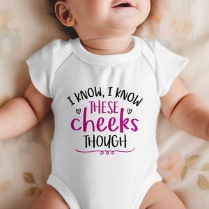 Je sais que je connais ces joues bien que la conception numérique de grossesse soit drôle, art imprimable de la grossesse, humour de grossesse mignon, téléchargement immédiat