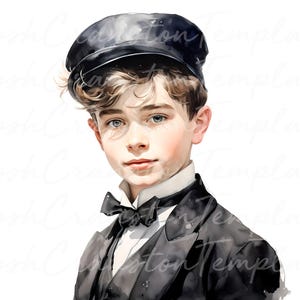 18 Stampa artistica di un ragazzo vittoriano nero, download digitale, ritratto di bambino antico, decorazione murale classica, arte della stanza, opera d'arte in stile vittoriano