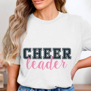 Cheerleader SVG Cut File, Cheerleader Digital Download, Cheer SVG for Crafts, Cheerleading Clip Art, Sports Design for Cricut
