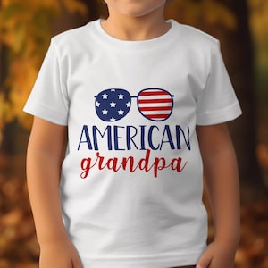 American Grandpa Sublimation Design, Patriotic Grandpa PNG, 4th of July Grandpa Digital Download, USA Themed Grandpa Clipart