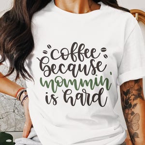 Coffee Quote Digital Print, Mom Life Wall Art, Funny Coffee Saying, Coffee Lover Decor, Motivational Printable Poster, Kitchen Art