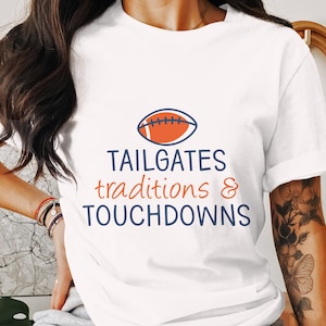 Tailgates Traditions and Touchdowns Digital Design, Football Game Party Decor, Sports Season Printable Art, Sports Themed Wall Art