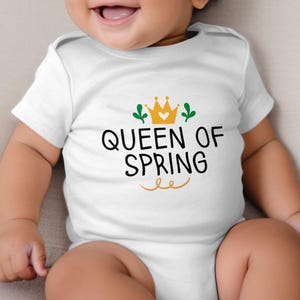 Queen Of Spring Digital Design, Floral Spring Crown Clipart, Spring Season Decor, Queen Of Spring Printable Art, Springtime Wall Art