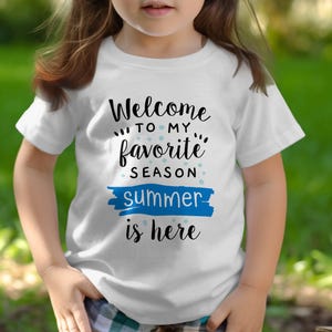 Welcome To My Favorite Season Summer is Here Printable Art, Summer Digital Download, Summer Wall Art, Instant Download
