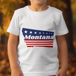 Impression numérique du Montana, art de la carte de l'État, décoration murale patriotique, affiche imprimable de l'État, décoration d'intérieur, amour du Montana, cartes des États-Unis
