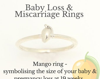 Mango Ring | Miscarriage | Baby loss | Pregnancy loss | Memorial Ring | Remembrance Ring