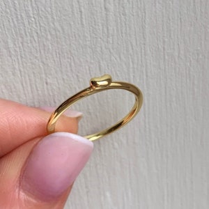 Kidney Bean Ring Early Miscarriage Baby loss Pregnancy loss Memorial Ring Remembrance Ring image 2