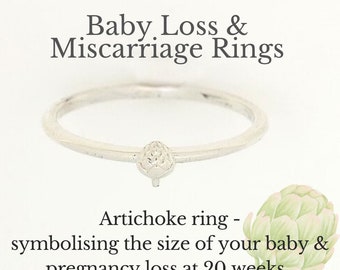 Artichoke Ring | Miscarriage | Baby loss | Pregnancy loss | Memorial Ring | Remembrance Ring