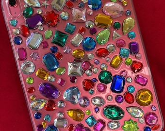 Blinged Crystal Rhinestone iPad Case: Handmade Gem Phone Cover