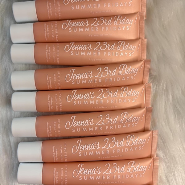 Custom personalized Lip Balm for bridal showers ,party favors,birthday gifts,bacherlorettes.