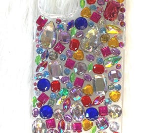 Blinged Crystal Rhinestone iPhone Case: Handmade Gem Phone Cover