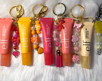 Handmade Lip Balm Keychain: Elf Flavor, Bag Charm