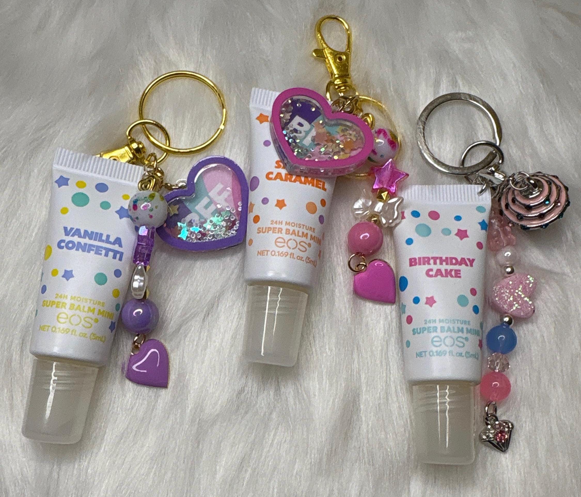 Lip Balm Keychain: EOS Mini, Bag Charm, Birthday Gift - Etsy