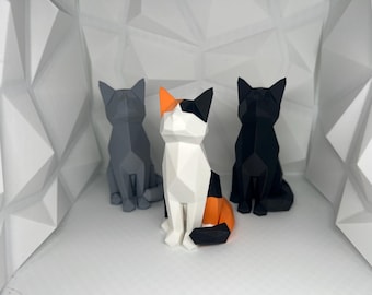 Cat Puzzle | Magnetic Puzzle | LowPoly Puzzle | 3D Puzzle | Customizable Cat | Cat Toy