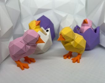 Chick Puzzle | Egg Puzzle | Low Poly Puzzle | Magmetic Puzzle | Chick and Egg Magnetic Puzzle | Chicken Toys | Easter