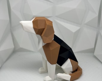 Dog Puzzle | Low Poly Dog | Magnetic Puzzle | 3D Printed Puzzle | Customizable Dog