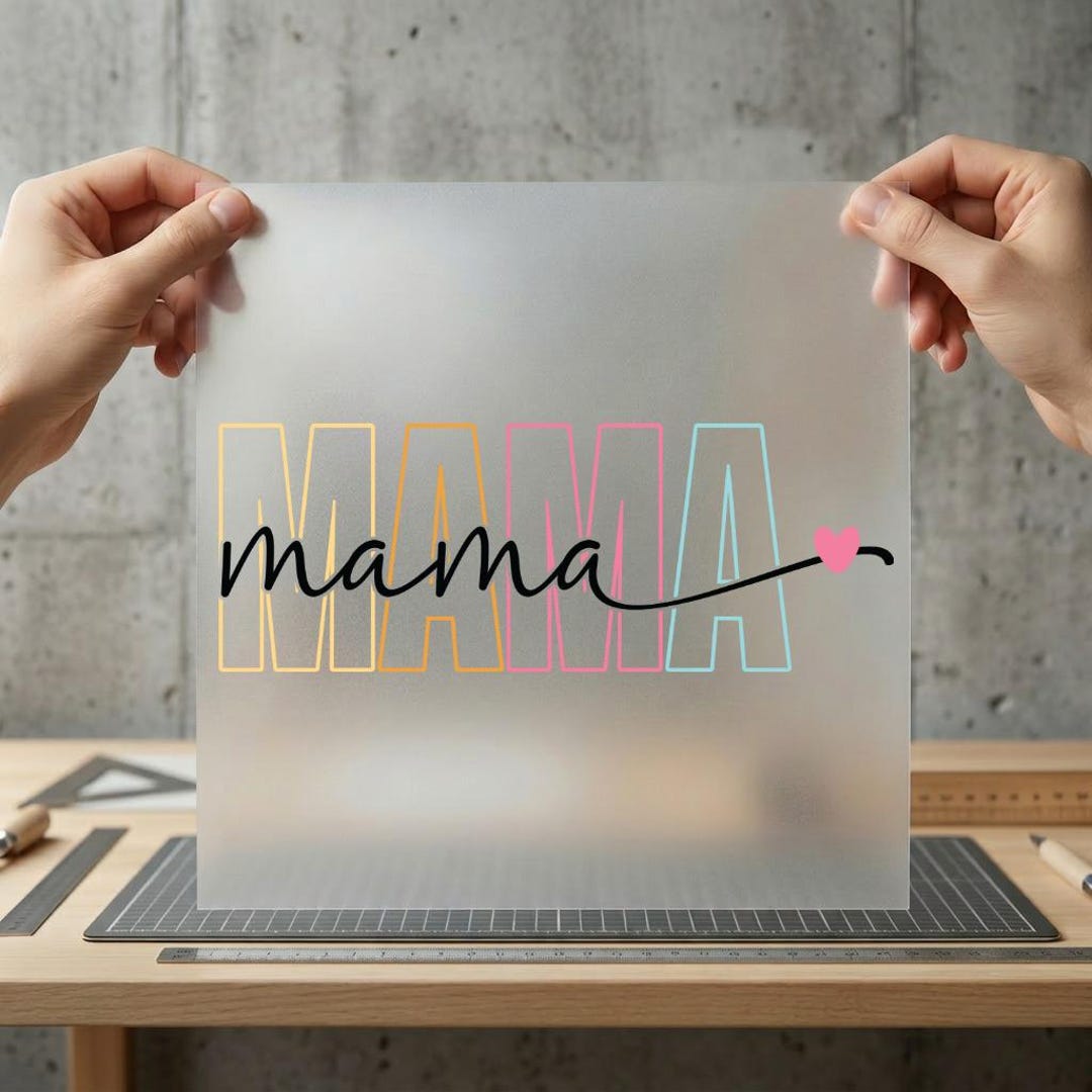 Colorful Mama Script Outline Letters DTF Transfer (ready to Press) - Etsy