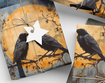 Mystical Crow Wrapping Paper: Witchcraft Gift Wrap