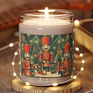 Vela de soja quebra-nozes: decoração de Natal para casa