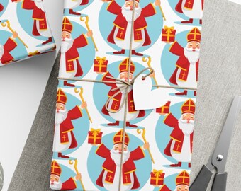 Saint Nicholas Wrapping Paper: Festive Sinterklaas Design