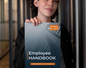 Editable Employee Handbook Template: Instant Download (Digital Download PDF and Canva Link)