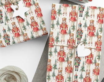 Papel de regalo navideño Cascanueces, Papel festivo para las fiestas