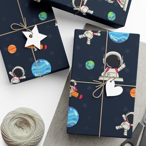 Baby Astronaut Wrapping Paper: Outer Space Adventure Gift